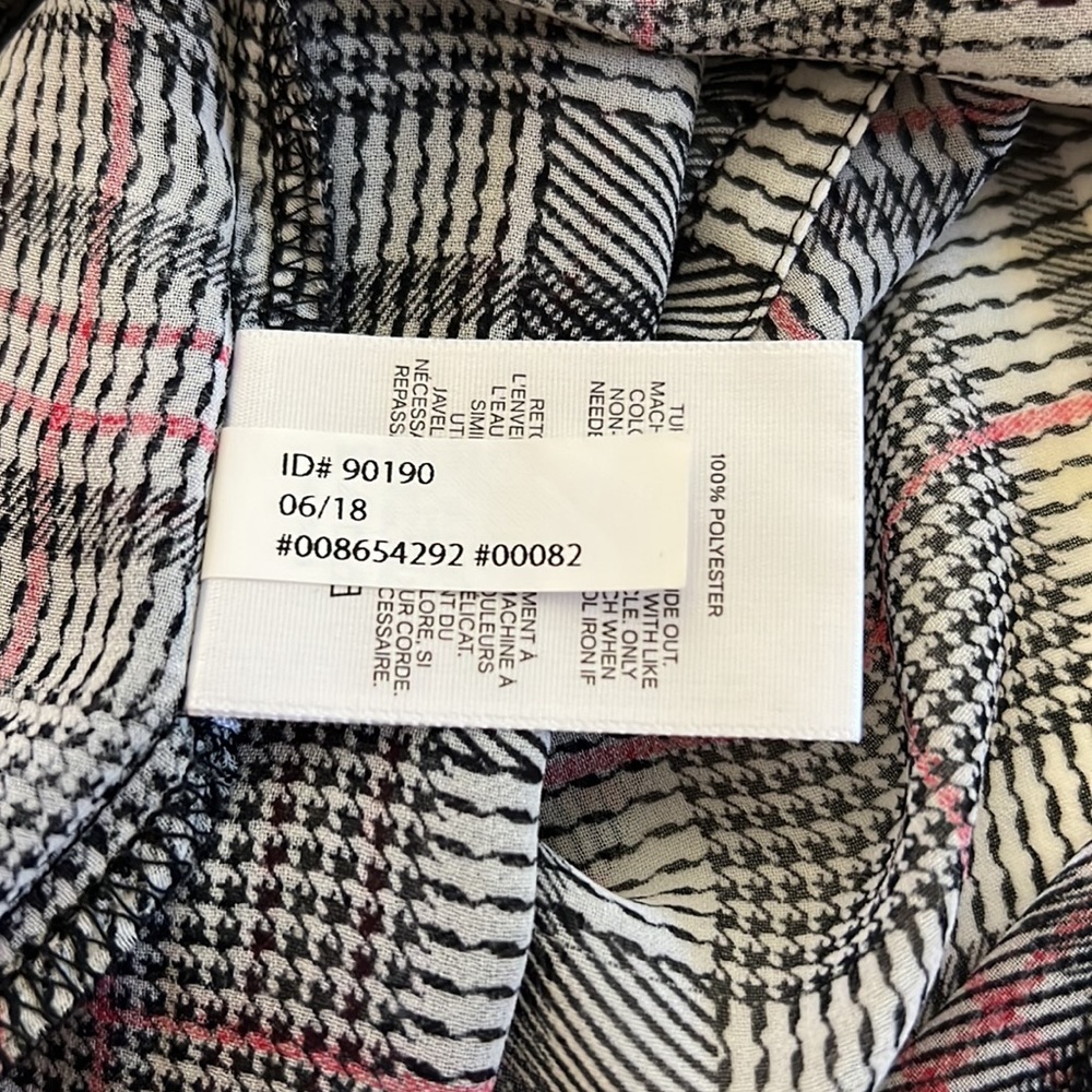 Express Plaid Button Front Blouse - image 6